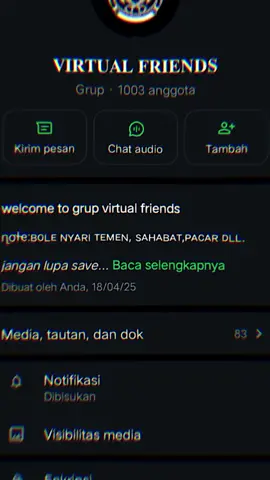 asik banget nih buruan join😘,link di komentar #caripasangan #kalogaksukaskipaja📵 #virtualfriends #grupwa2025 #fypage #4u #moots? 