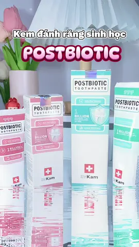 Kem đánh răng sinh học POSTBIOTIC của nhà DRKam. Chứa hàng tỉ lợi khuẩn giúp bv răng miệng, hôi miệng viêm nướu. #drkam #drkampostbiotic #skincarerangmieng #trangrang #kemdanhrang #review #unboxing 