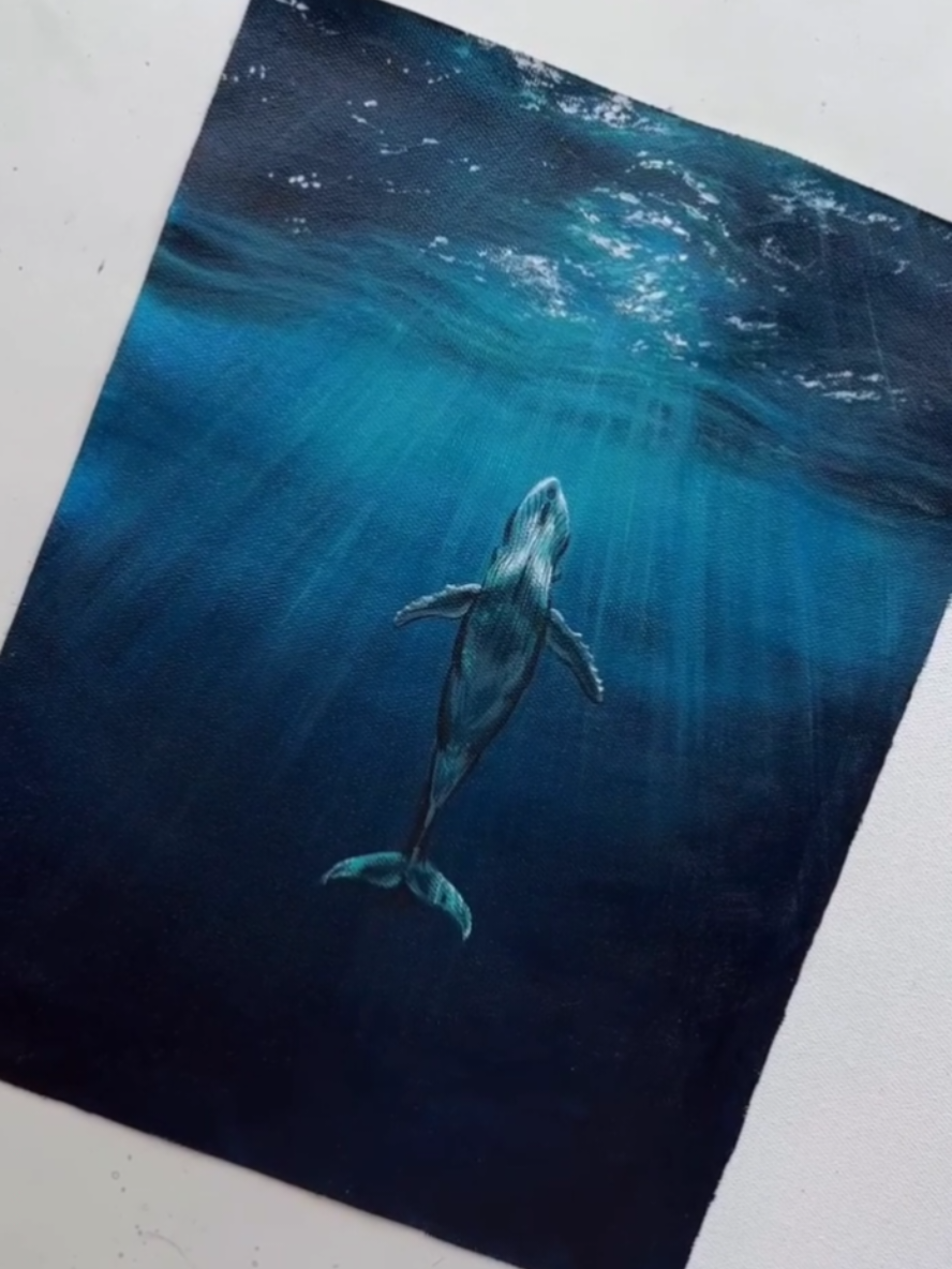 Mastering the Art of Acrylic Painting 💙🌊✨️                                         #paintingprocess , #acrylicpainting , #arttok , #howtopaint , #artistsoftiktok #art #acrylicpainting #acrylicillustration  #processvideo #visualwonderss #fypart  #paintingprocess #artreels  #explorepage #aestheticvideos #trendingnow #explorepage  #creativeart #aestheticart #artoftheday #trending #underwaterpainting  #creatorsearchinsights 