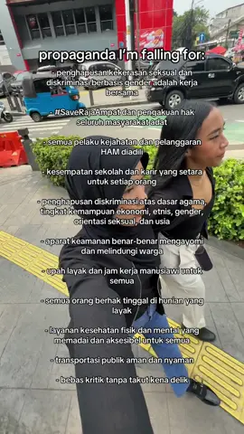 Propaganda I Am Falling For: Human Rights Edition‼️🫶🏼 Upah layak dan jam kerja manusiawi? Bisa bebas berekspresi tanpa takut dibungkam? Aparat keamanan yang benar-benar mengayomi warga? Yes, please, I am falling for that!