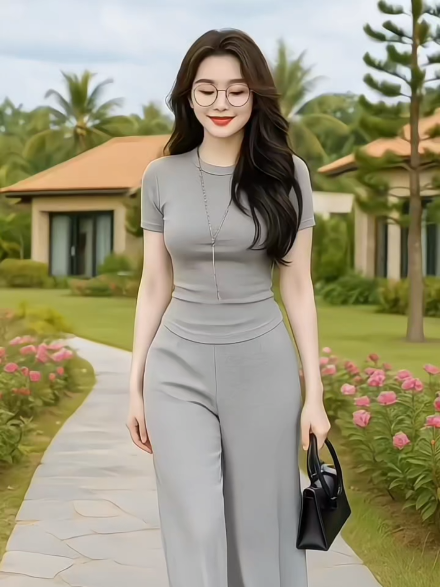 Bộ thun vạt bầu chất mềm mịn, co giãn 4 chiều.#phunuhienđai #nhatsuong92 #thoitranghottrend #thoitrang 