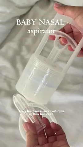 Useful nasal aspirator for baby. What I always use and recommend! #nasalaspirator #newborn #nasalaspiratorbaby #babymusthaves #momtok 