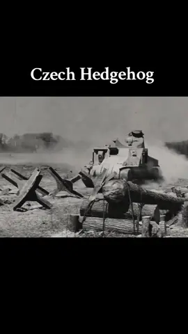 M3 Lee tank is unable to pass through Czech hedgehog obstacles. 