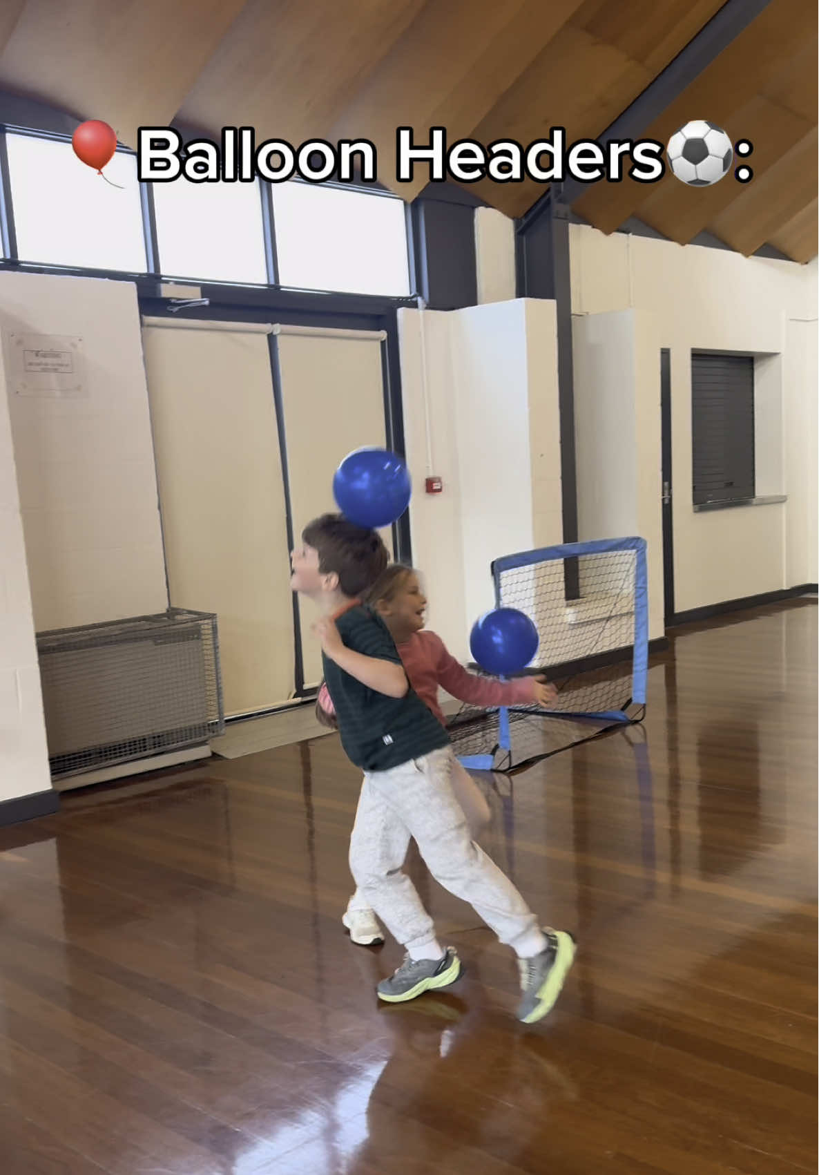 ⚽ Balloon Headers! A fun and safe way for kids to practice soccer headers without the bumps and bruises! 🎈✨ How to play: 	1.	Blow up a balloon. 	2.	Toss it in the air. 	3.	Use your head to keep it up in the air. 	4.	Count how many times you can head it without it touching the ground! 	5.	Challenge a friend or try it in teams! Great for coordination, confidence, and giggles 😄💪 #TinyChamps #BalloonHeaders #KidsSoccerFun #SoccerSkills #ActiveKids #MotorSkills #FunWithBalloons #PreschoolSports #SafeSoccerSkills #KidsActivities #GrossMotorSkills #SoccerForKids
