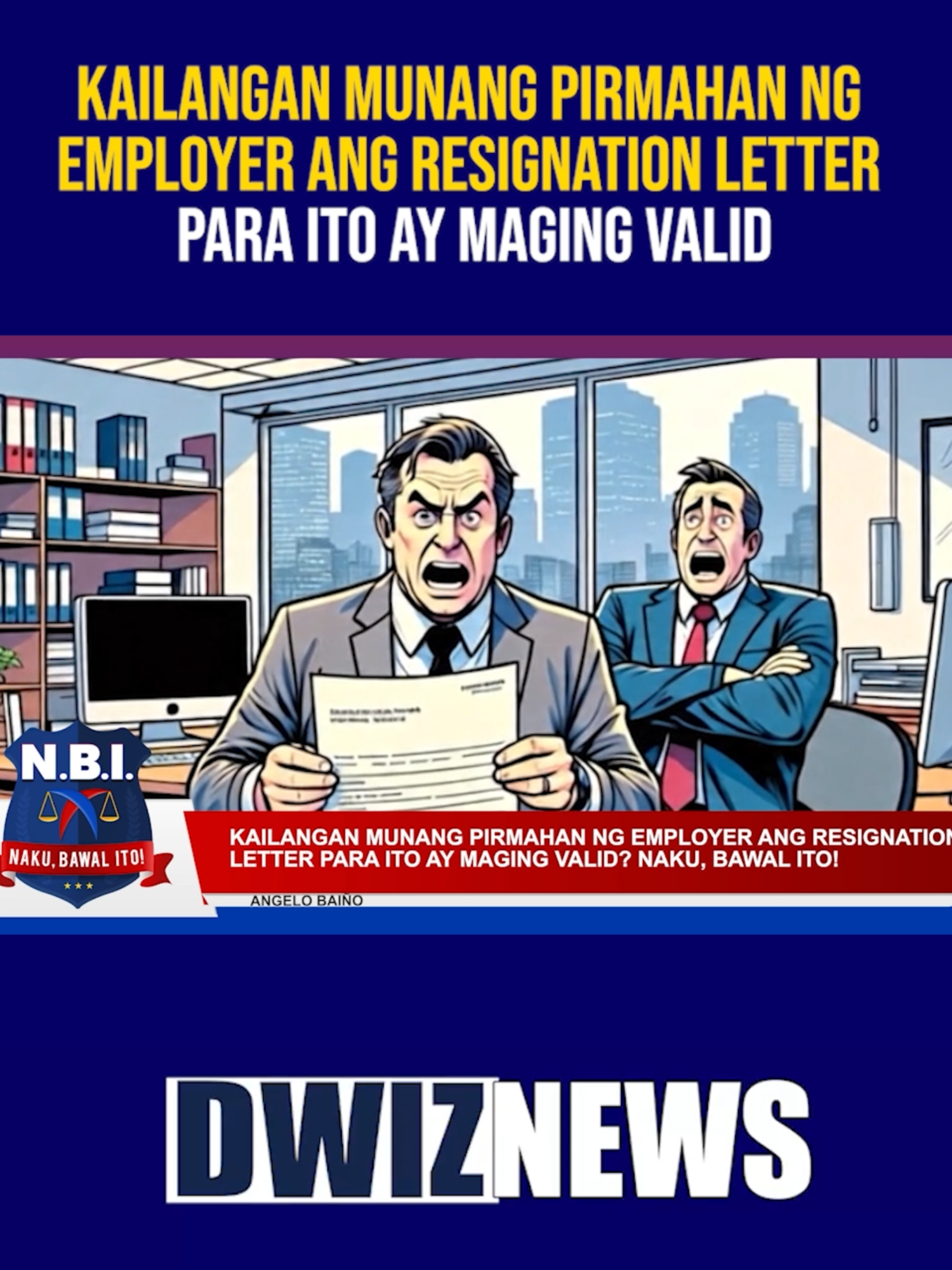Kailangan munang pirmahan ng employer ang resignation letter para ito ay maging valid | #NAKUBAWALITO  YouTube: www.youtube.com/@DWIZ882Live   #dwiz #dwiznews #aliw23