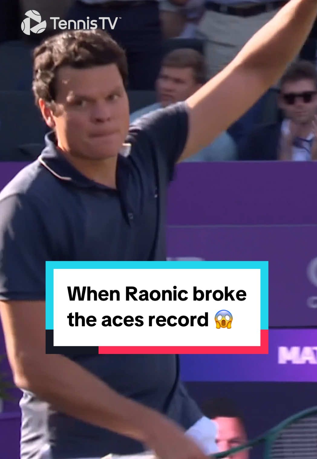 47 aces in three sets 😱 #tennis #tennistv #atptour #raonic #norrie 