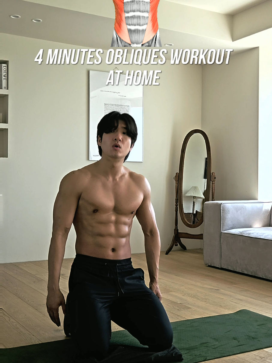 Obliques ABS Workout At Home | 집에서 하는 옆구리 복근 운동 #workout #abs #obliques #exercise 