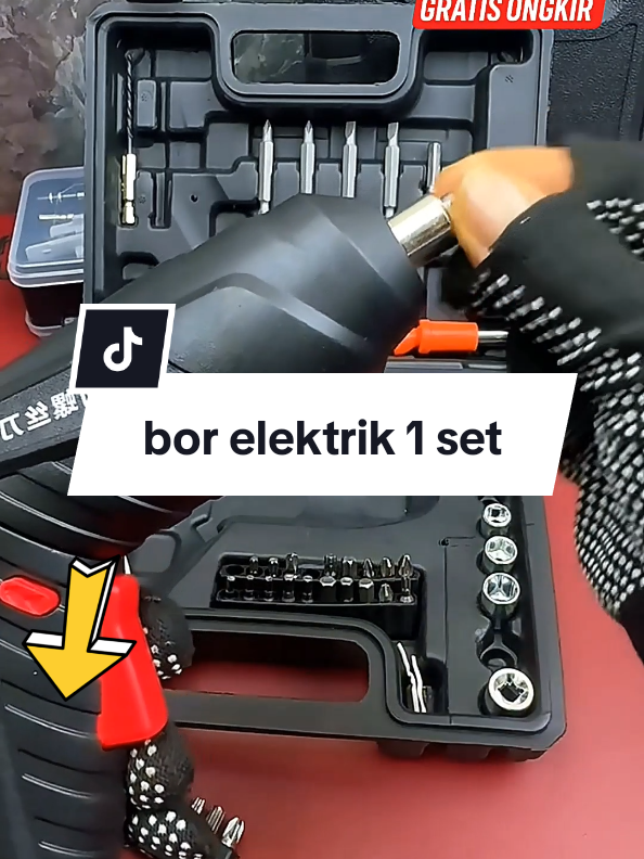 Bor elektrik 1 set komplit , gak pakai kabel jadi lebih praktis,batrenya juga tahan lama. #borelektrikmurah #borelektrik #perkakas #borlistrik #mesinbor 
