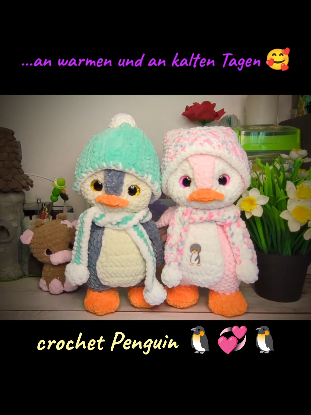 ...🌸meine süßen Pinguine 😍 ich bin verliebt🌸 🥰...ich find sie so,so niedlich ...💞 #amigurumi #crochetideas #plushies #fürdich #handcam #penguin #f #crochet #creatorsearchinsights #fyp #foruyou #fypppppppppppppp #crochettiktok #SmallBusiness #crochetersoftiktok #crochetplushie #crochetideas#fypviralシ #foru #häkeln #crochetpattern #plushie #forever 