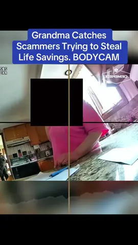 Grandma Catches Scammers Trying to Steal Life Savings. BODYCAM #cops #police 