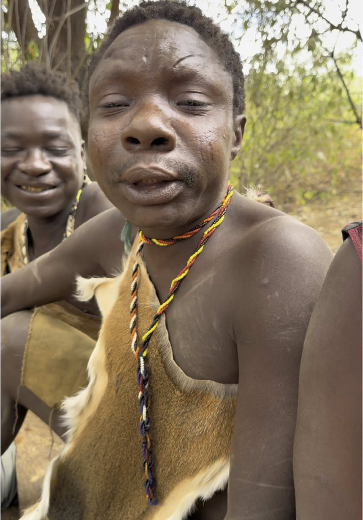 Chaba doing Tounge Twister “Which Witch is Which”. #chaba #dudukwee #hadzabetribe #foryoupage #fypシ #trending #hadzabe #africantribe #reels #tribes 