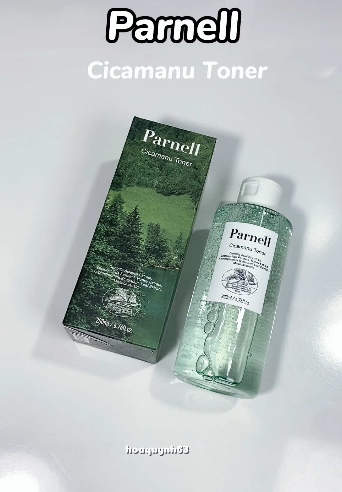 Toner Parnell dành cho mọi loại da,đặc biệt là da mụn nè mấy bồ #tonerparnell #parnell #fyp