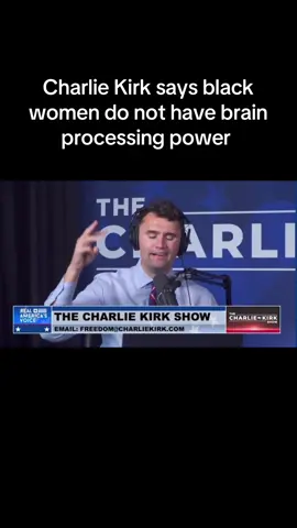 Charlie Kirk being an evident racist - states that important black women such as Michelle Obama do not have ‘brain processing power’ #warzone #war #peace #foruyou #foryoupage❤️❤️ #foryouu #fyp #fyppp #racism #blacklivesmatter #charlie #charliekirk #idiot #wth #wtf #wtfmoments 
