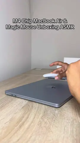 M4 Chip MacBook Air and Magic Mouse Unboxing #CapCut #fyp #macbook #macbookair #asmr #m4chip #magicmouse #unboxingvideo #unboxing #unboxingasmr #unboxwithme #macbookairm4 @apple 