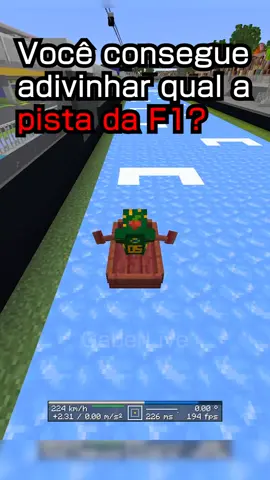 Você sabe qual é essa pista? #Minecraft #f1 