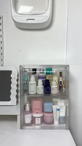 bahan nya super kokoh🫶 cocok bgt buat tempat makeup/skincare💖💌 #rakakrilik #acrylicstorage #makeupstorage #organize #organizeskincare #storageakrilik #boxakrilik #asmr #asmrvideo #fypシ゚ #fyp 