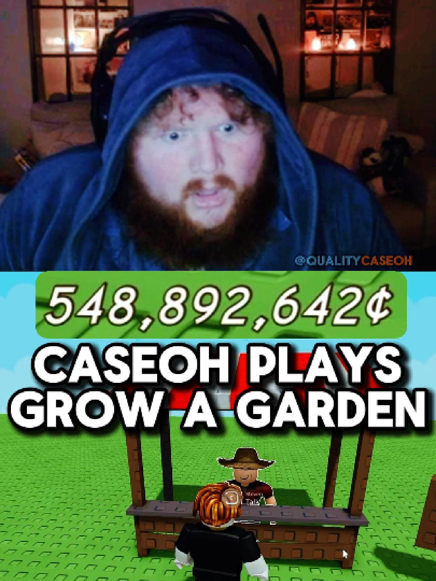 Caseoh finally plays Grow A Garden on Roblox. #caseoh ##growagarden #growagarden🥒🌶🍅 #roblox #caseohclips #caseohfunnymoments
