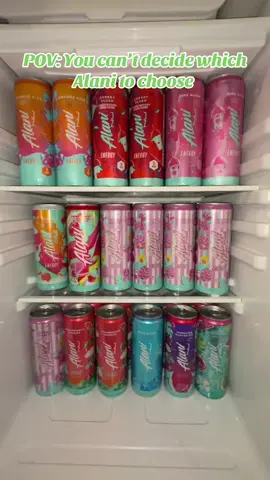Choosing your Alani in the morning is hard… #alani #alaninu #energydrinks #hardchoices #loadedalani #dirtysoda #fyp