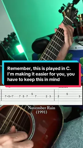Remember, this is played in C. I’m making it easier for you, you have to keep this in mind