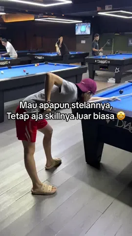 Stecu stecu.. mau apapun stelannya tetap aja skillnya luar biasa ini anak  @Silviana Lu  📍@mantrapoolacademy  #billiard  #pool  #practice  #challange  #athlete  #mantrapoolacademy  #silvianalu 