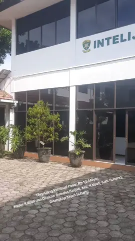 Tilep Uang Retribusi Pasar, Rp 1,5 Milyar, Kades Kalijati dan Direktur Bumdes Kalijati, Kec. Kalijati, Kab. Subang, Ditangkap Kejari Subang.  #korupsi