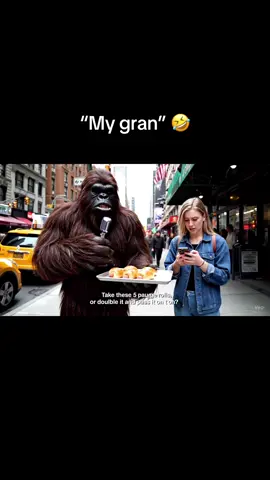 Why’d the vegan try take one🤨🤣 #fyp #streetinterview #bigfoot #virał 