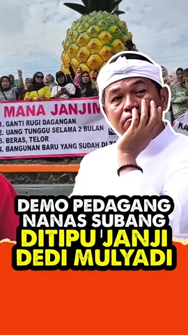 DEDI MULYADI DIDEMO PEDAGANG NANAS AKIBAT BONGKAR BANGUNAN #dedimulyadi #kangdedimulyadi #kdm  