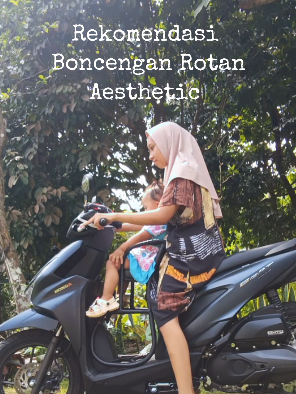 nemu juga kursi rotan yang aesthetic dan warnanya cocok sama motor akuu🫶 #kursirotan #boncengananak #boncenganmotor #boncengananak 