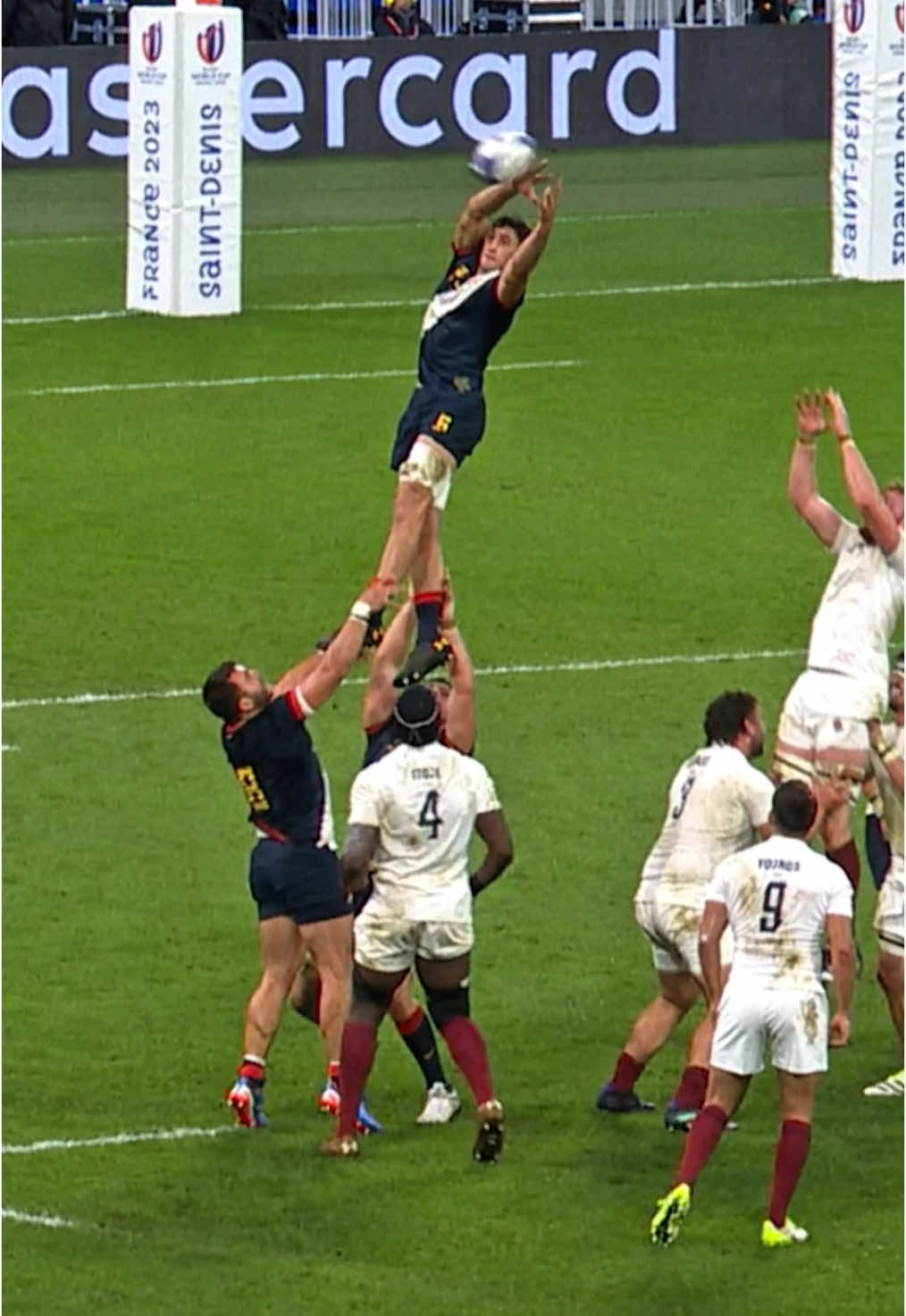 Dude got launched in the air 💪 #rugby #RWC2023 