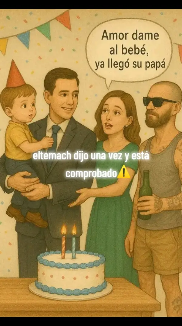 amor dame el bebé Ya llegó su papá ⚠️😔
