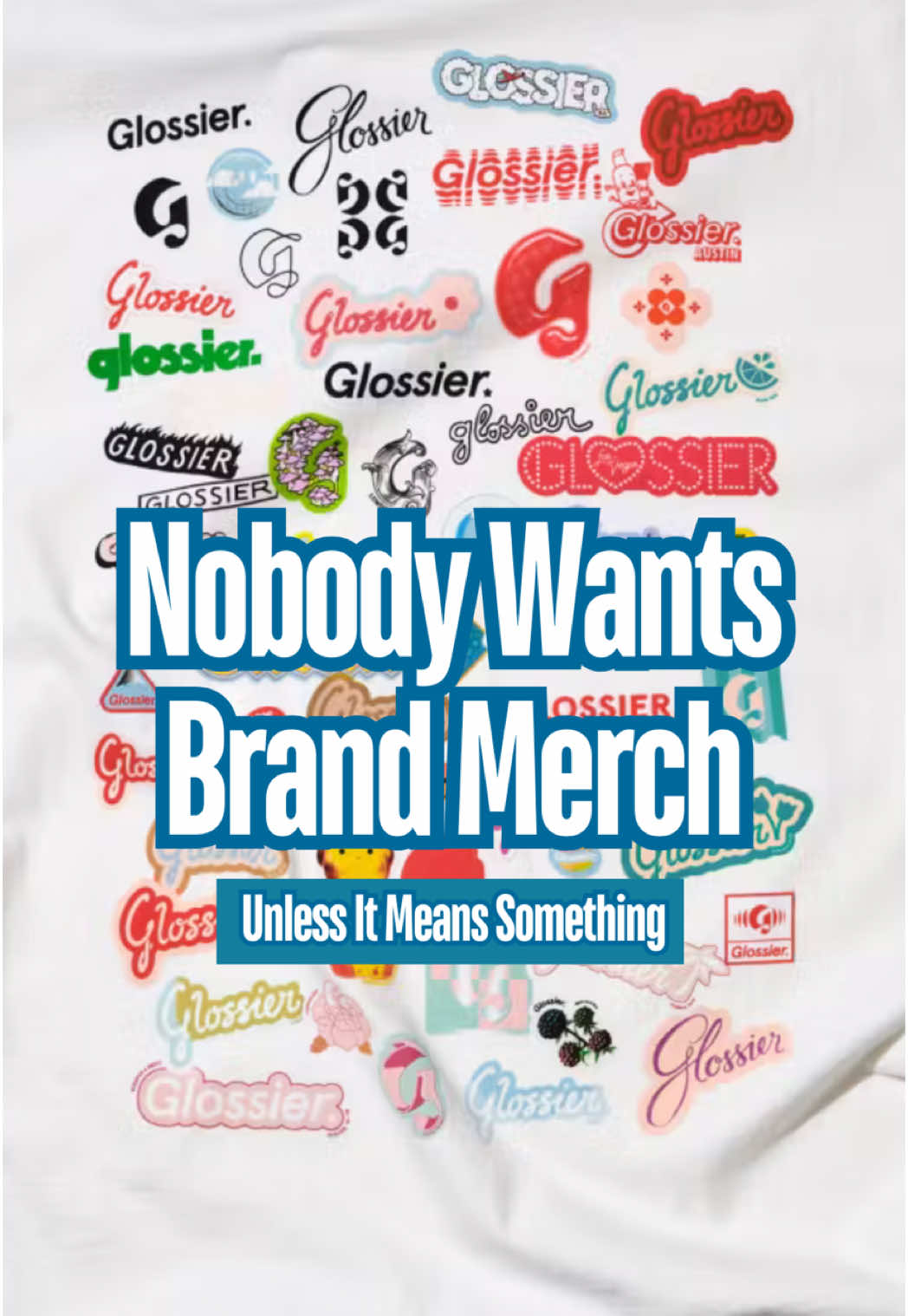 Nobody wants your brand merch, unless it feels exclusive and makes them feel apart of something.  #glossier #merch #solidcore #sweetgreen #olipop