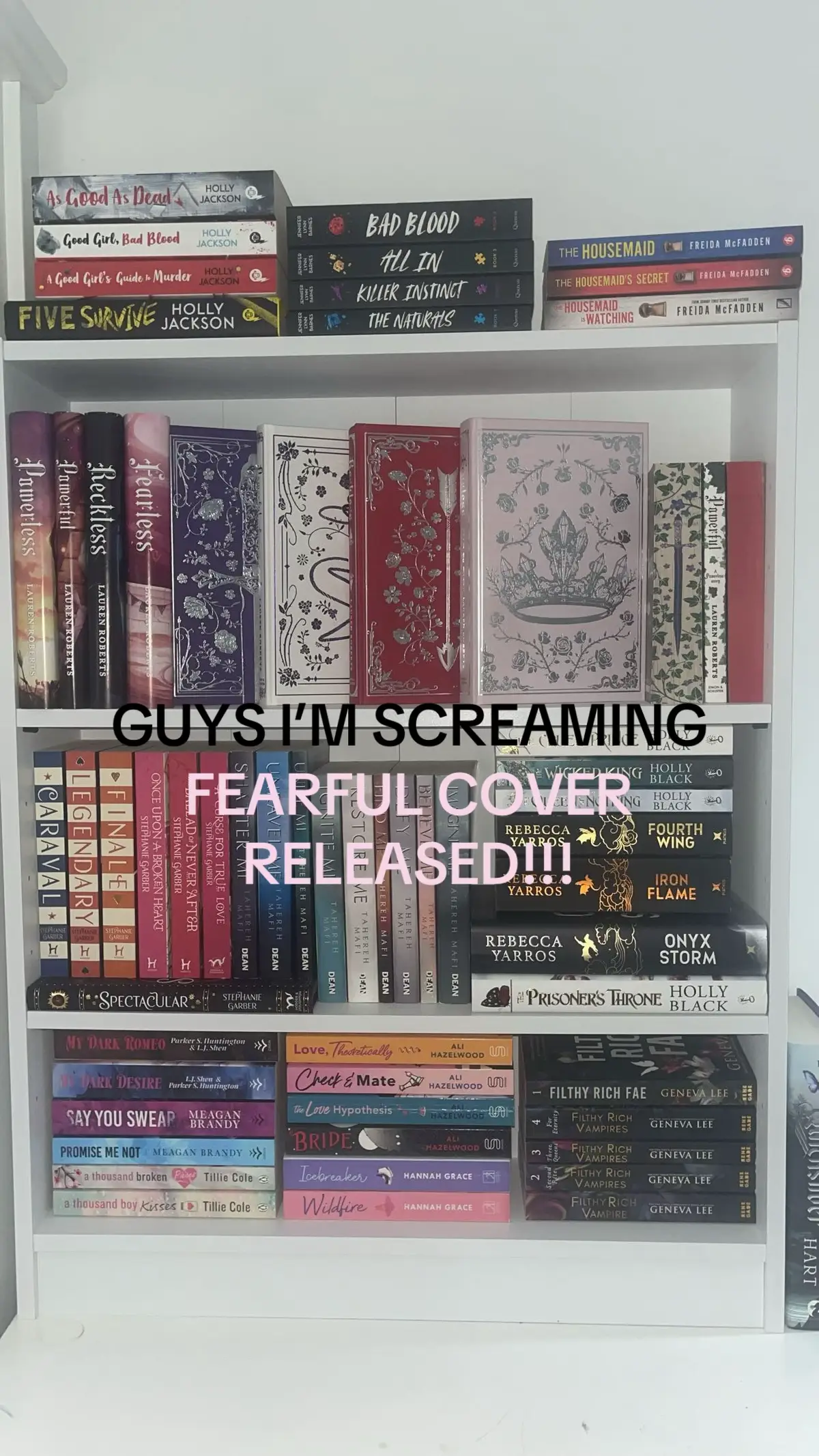 #powerlesslaurenroberts #fearfullaurenroberts #recklesslaurenroberts #powerfullaurenroberts #fearlesslaurenroberts #books #waterstones #waterstonesedition #exclusivebooks #fyp #powerlesstrilogy #novella #bookshelf #BookTok #bookish #kaiazer #paedyngray 
