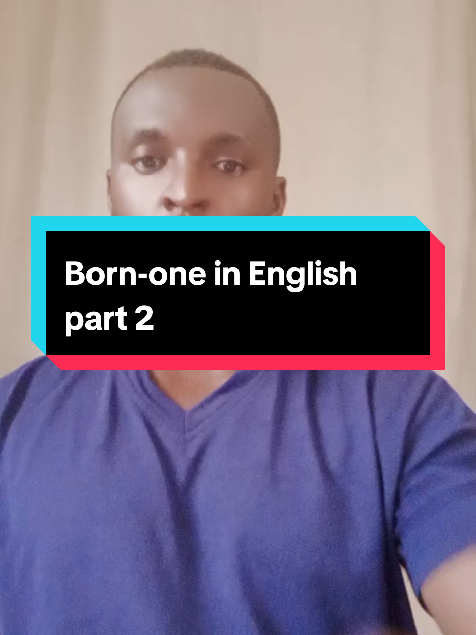 Born one in English #creatorsearchinsights    #TheGrammarian  #EnglishWithStyle  #EnglishExplained  #DailyGrammar  #SmartEnglish  #FluentNotFancy  #GrammarGoals  #SayItRight  #FixYourEnglish  #bonone  #bornone 