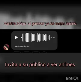 Al parecer Sandra Skins está recuperándose después de todo el hate que estuvo teniendo por las entrevistas y en general por el evento que tuvo Kick en Argentina  #sandraskins #kick #anime #argentina #polemica