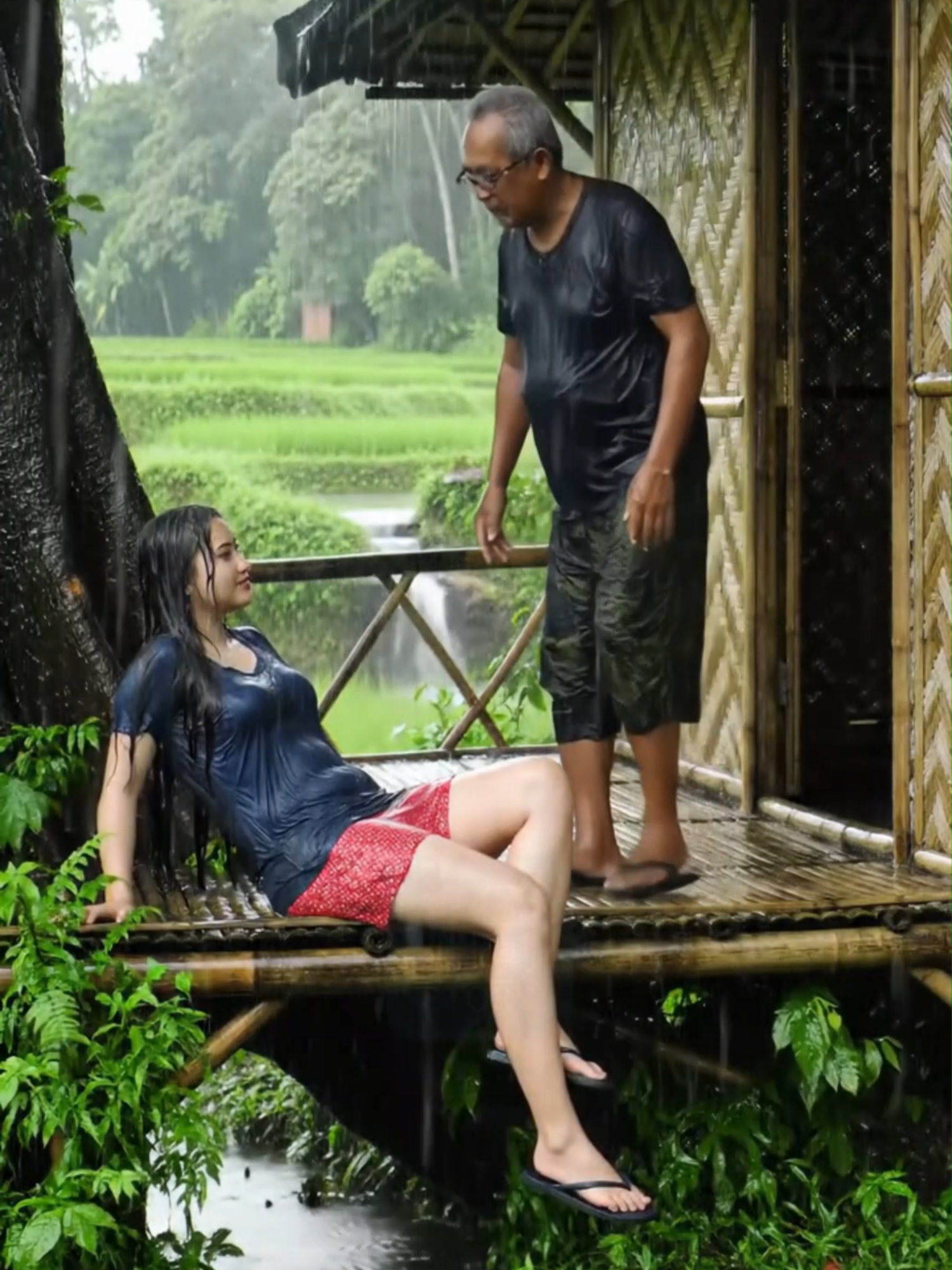 Sering main hujan-hujanan #rain #beauty #beautiful #hujan