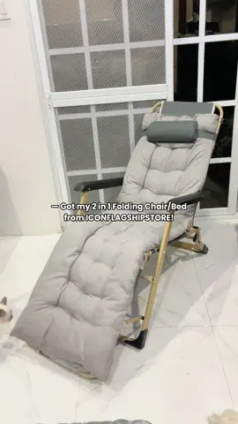 My current best purchase from ICONFLAGSHIPSTORE! 😍 #foldingchair #foldingbed #relaxing 