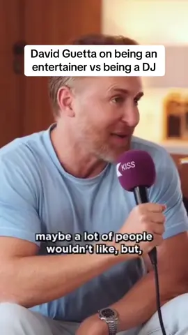 @David Guetta on the difference of being an entertainer vs a DJ #davidguetta #edm #dj #electronicmusic 