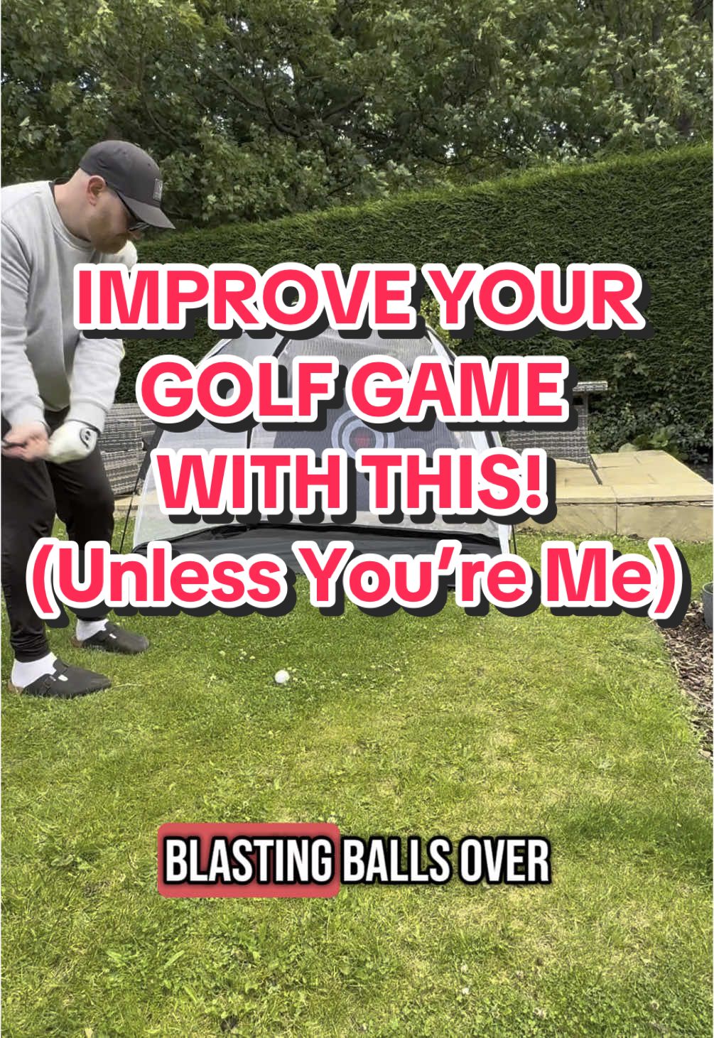 Try and improve your golf game with this Golf Practice Net. Can be used indoors and outdoors and great for working on your swing and aim. Unless you’re me. #golf #golftok #practice #hobby #amateur #garden #Home #garden 