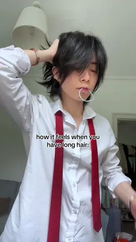 when you channel your inner miyamura & you end up making the same mistake as him 🫩💇🏻 #hairstyle #haircut #longhair 