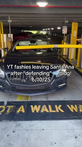 YT fashies leaving Santa Ana after “defending” 🧊 bldg! 6/10/25