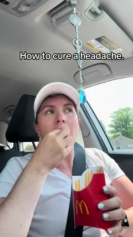 Makes sense now why McDonald's is the only way past my headaches #mcdonaldshacks #mcdonaldsfries #migrainerelief #headaches 