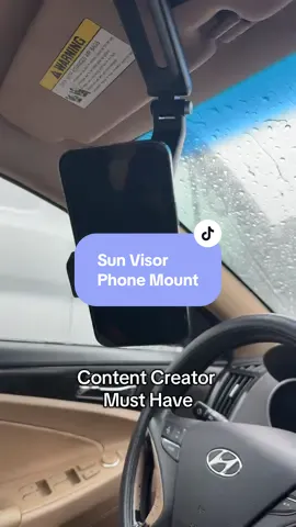 This 360° visor phone mount is the only one that actually stays put. #cargadget   #phonemount  #tiktokfinds  #drivinghack  #visorphoneholder 