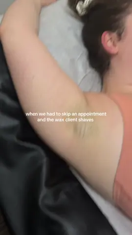 when the waxing client shaves between appointments #waxingtiktok #waxingspecialist #underarmwax #soloesthetician #estheticiantiktok #waxingtips 