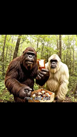 Bigfoot trying out honey packs #bigfoot #bigfootisreal #Vlog #fyp 