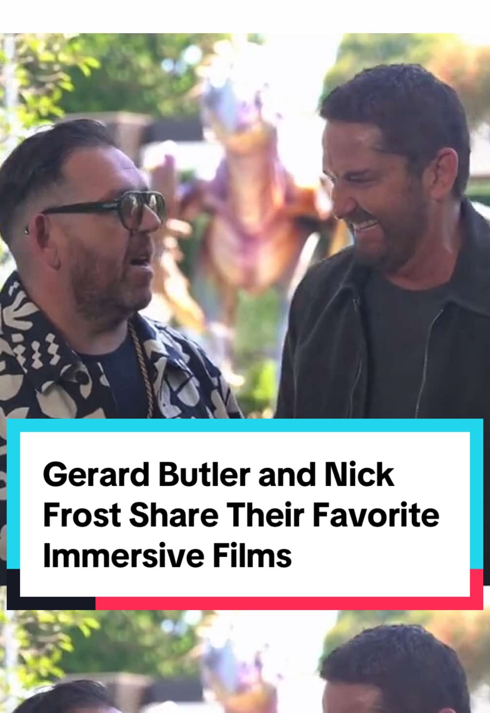 Have you ever watched a movie that felt so immersive, you thought you might get possessed? 🫣 #NickFrost and #GerardButler share the films that completely captivated them.  #filmtok #HowtoTrainYourDragon 