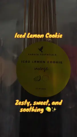 🍋 Our Iced Lemon Cookie incense blends the warm, sugary scent of fresh-baked cookies with a bright burst of lemon zest. Like sunshine in a stick—perfect for cozy mornings or dreamy afternoons. #incense #iced #lemon #cookie #gourmand 