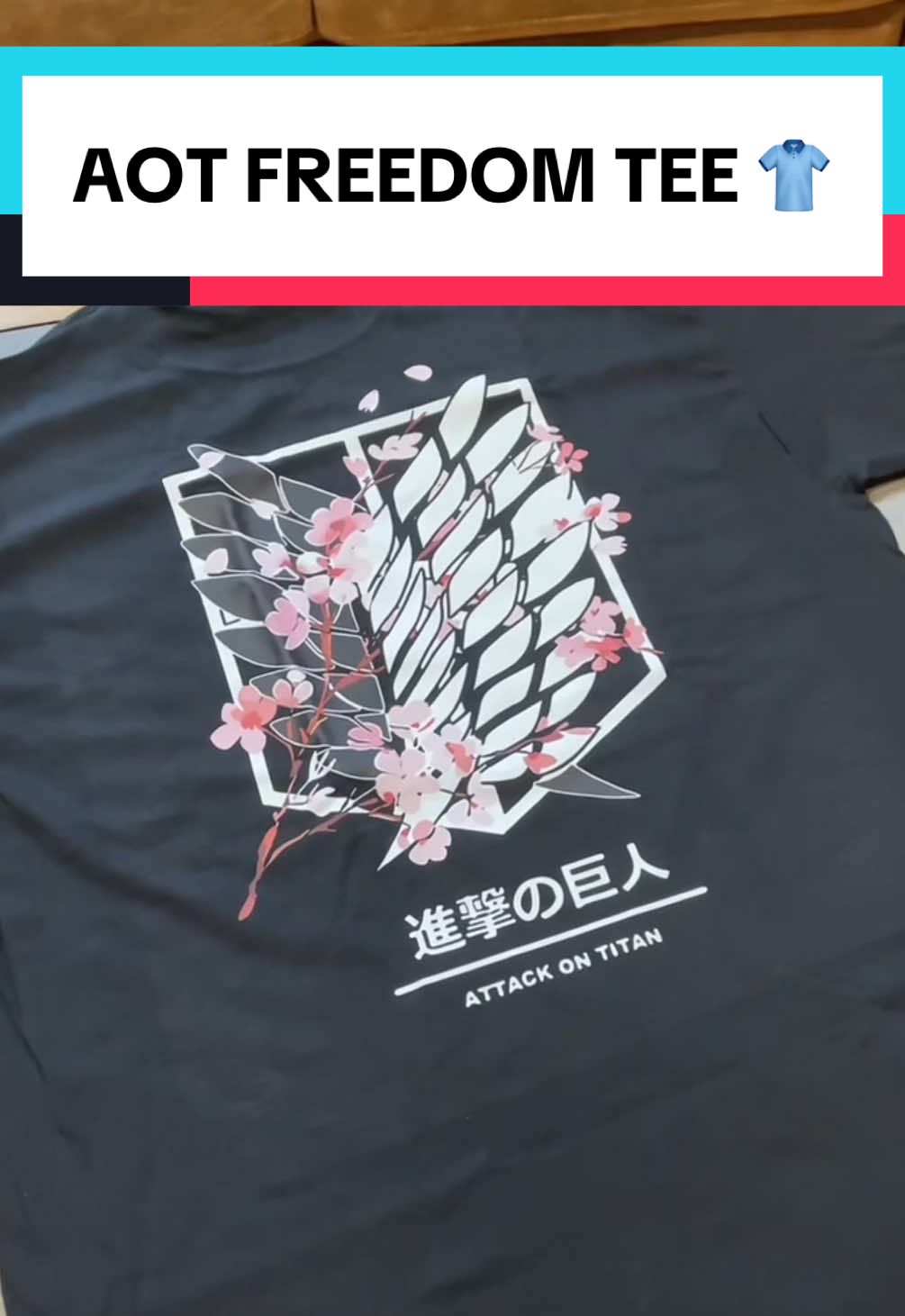 AOT inspired wings of freedom 🪽| #tiktokshop #ttshop #AttackOnTitan #aot #wingsoffreedom #animemerch 