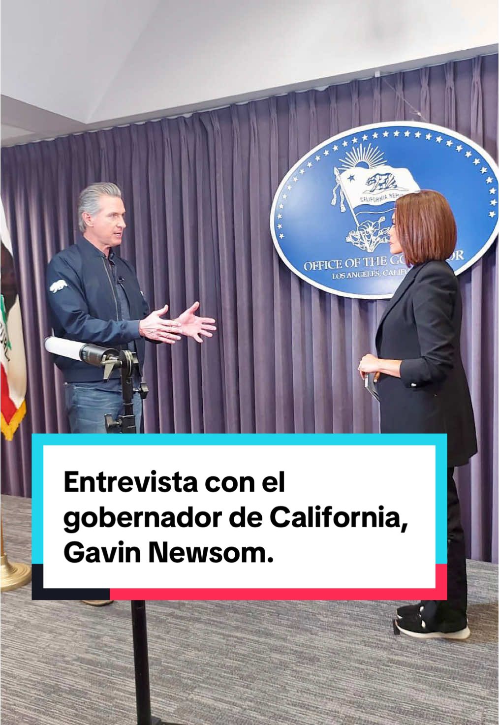 Hablé con el gobernador Gavin Newsom sobre las redadas de ICE en California, la tensa relación con el Presidente Trump, la democracia y su futuro politico.