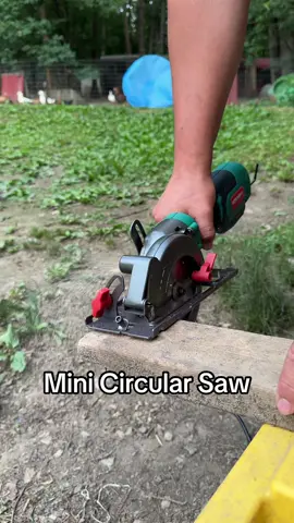 Dont let the size fool you, this mini saw handles business 💥 the Hychika mini circular saw is compact, powerful, and made to get it done 🛠️ #hychika #minicircularsaw #diytools #tools #homeimprovement #tooltok #powertools #compacttools #diylife #DIY #woodworking #fyp 