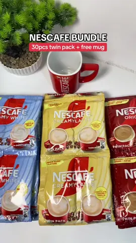 Mga mare ko ₱412 lang sya ngayon sobrang laki ng discount omgeee 🥰 #nescafe #nescafebundle #freemug 